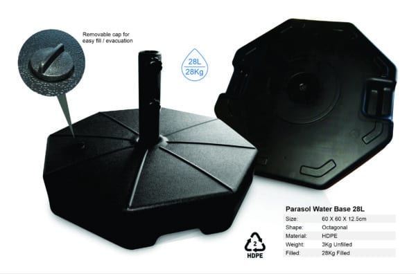 Square 2m Sliding Umbrella